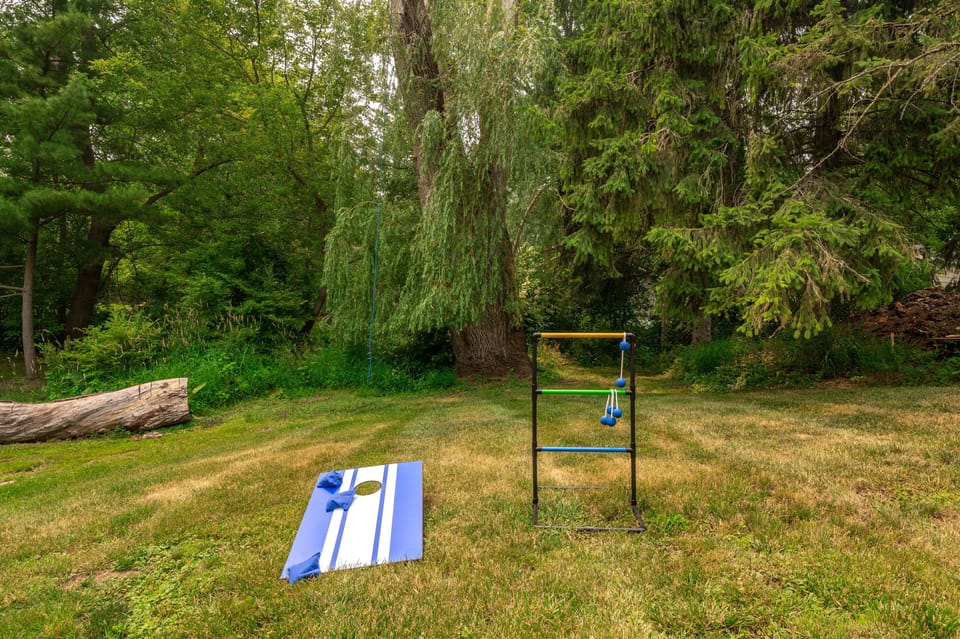 Corn hole and ladder toss are ready for fun!