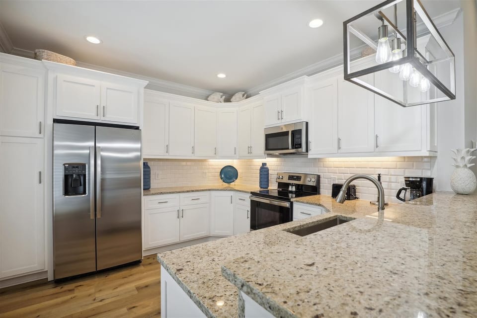 The family chef will love this updated kitchen complete with a huge workspace.
