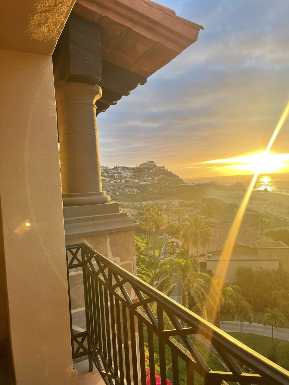 View from a junior suite, sunsets are spectacular.