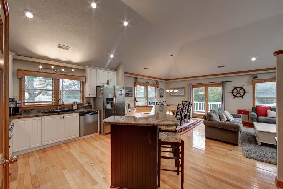 Top Floor Kitchen and Living Room.
