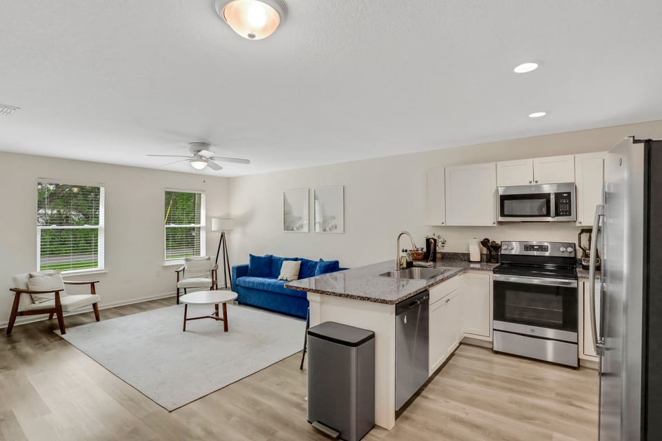 Full sized kitchen for all your cooking needs.