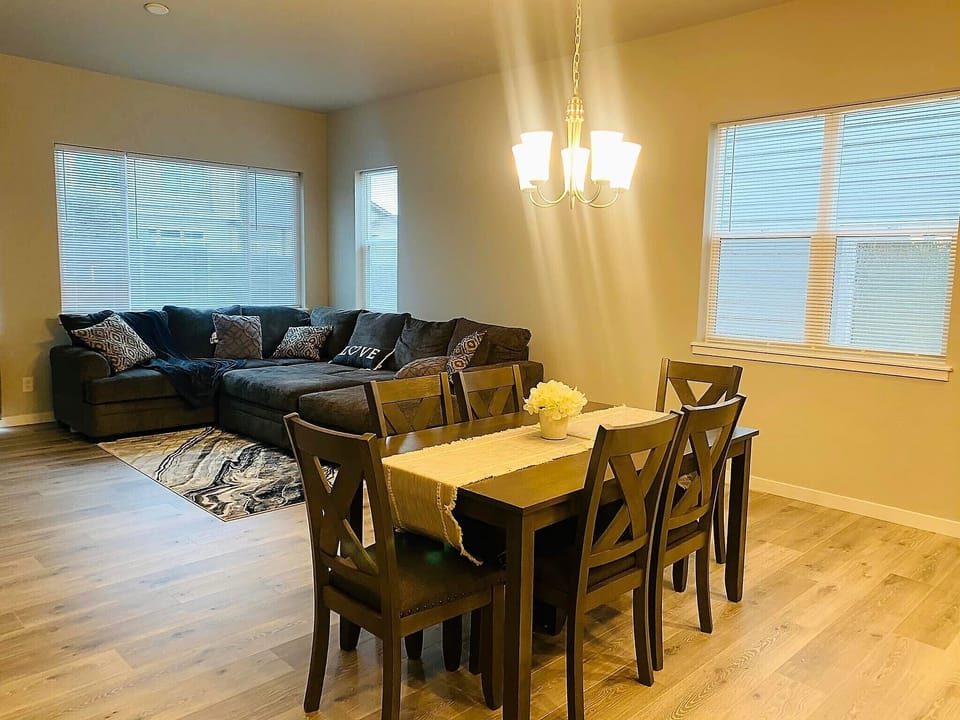 Living room and dinning table