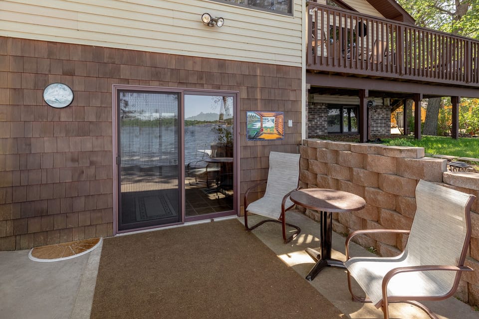 Feel like you're almost on top of the water on this patio!