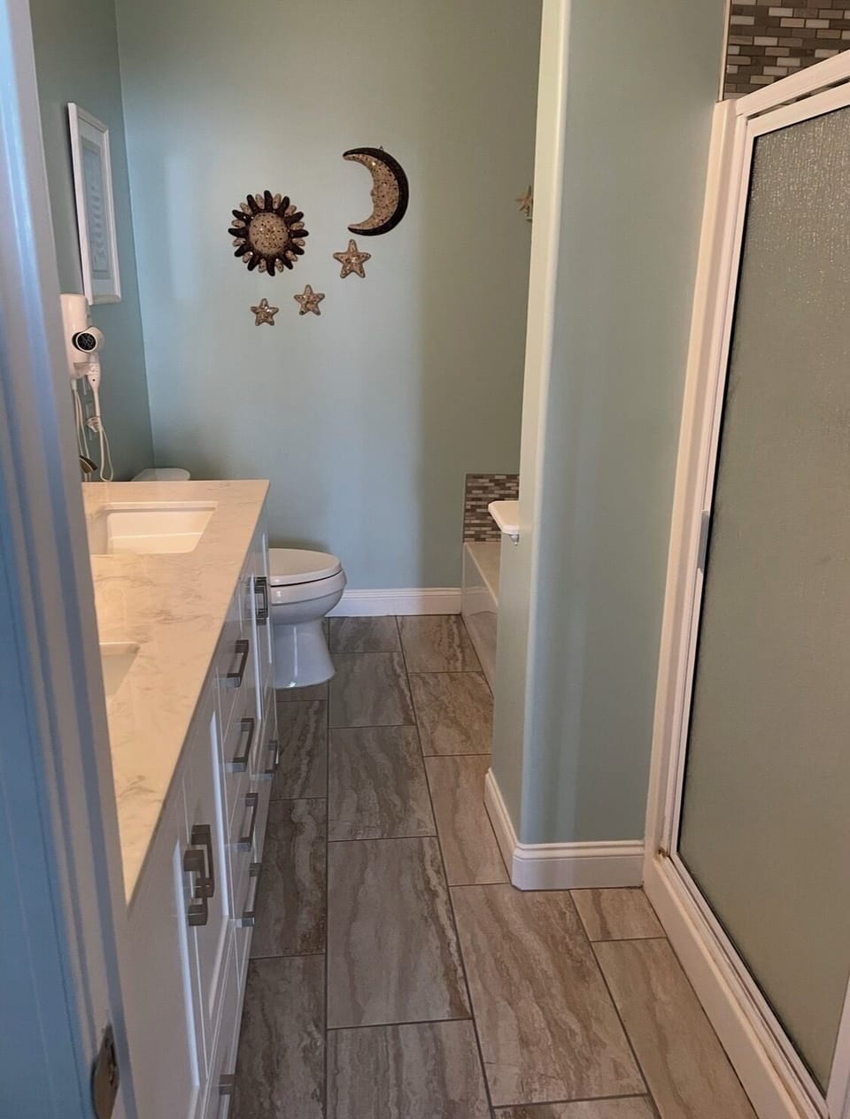 Primary bathroom attached to king bedroom (garden tub & separate shower)