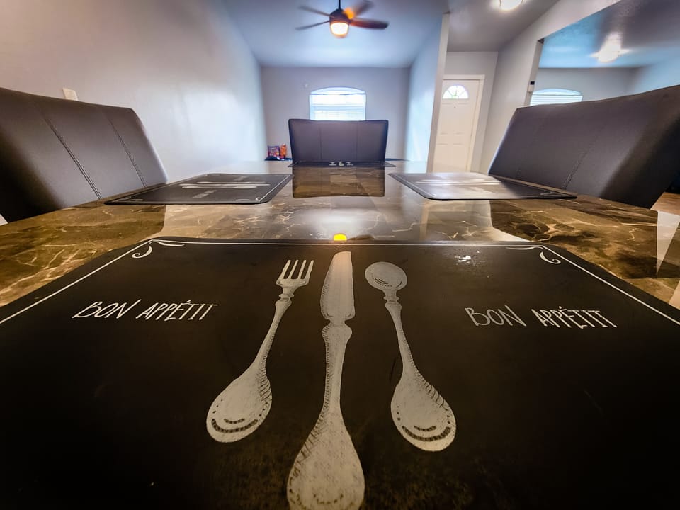 Enjoy a meal with the family in the Dining Room 