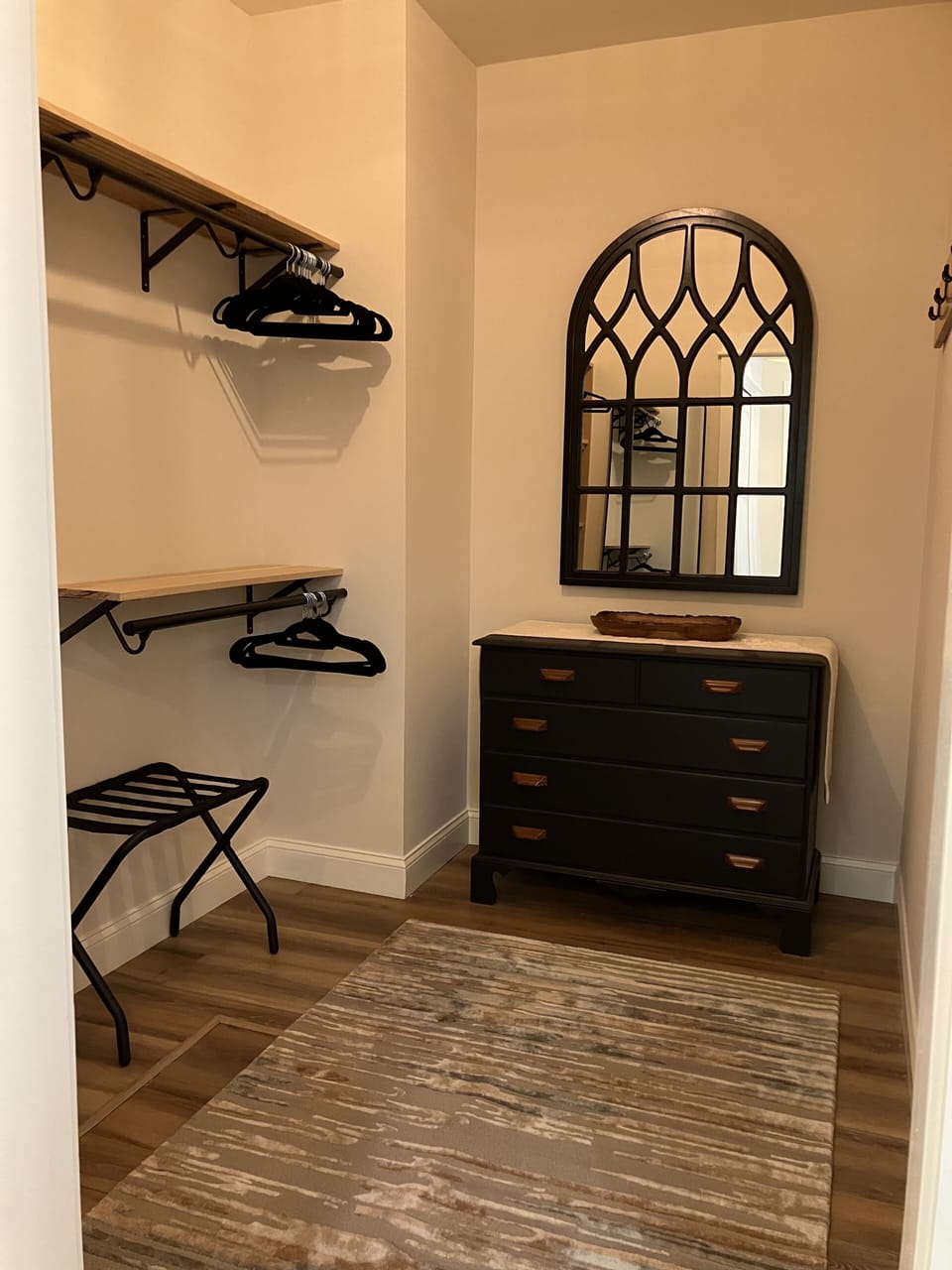 Closet off of primary bedroom