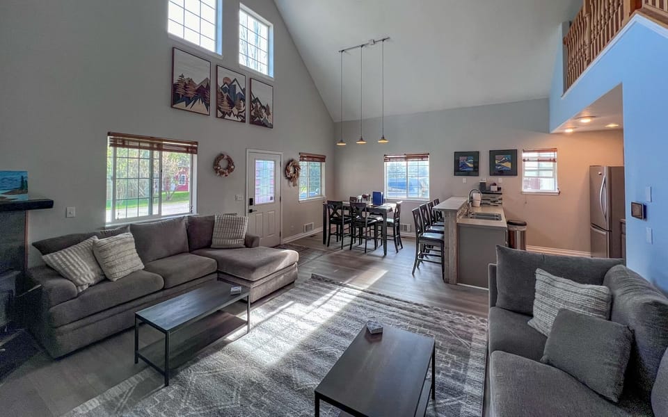 Two story main floor living space.