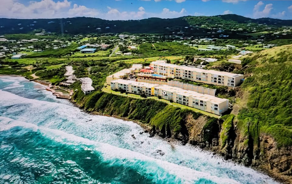  Absolutely  Oceanfront!
Our condo is the little + in the picture