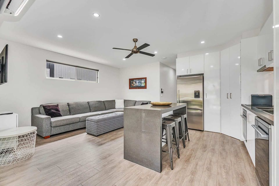 Living room and counter