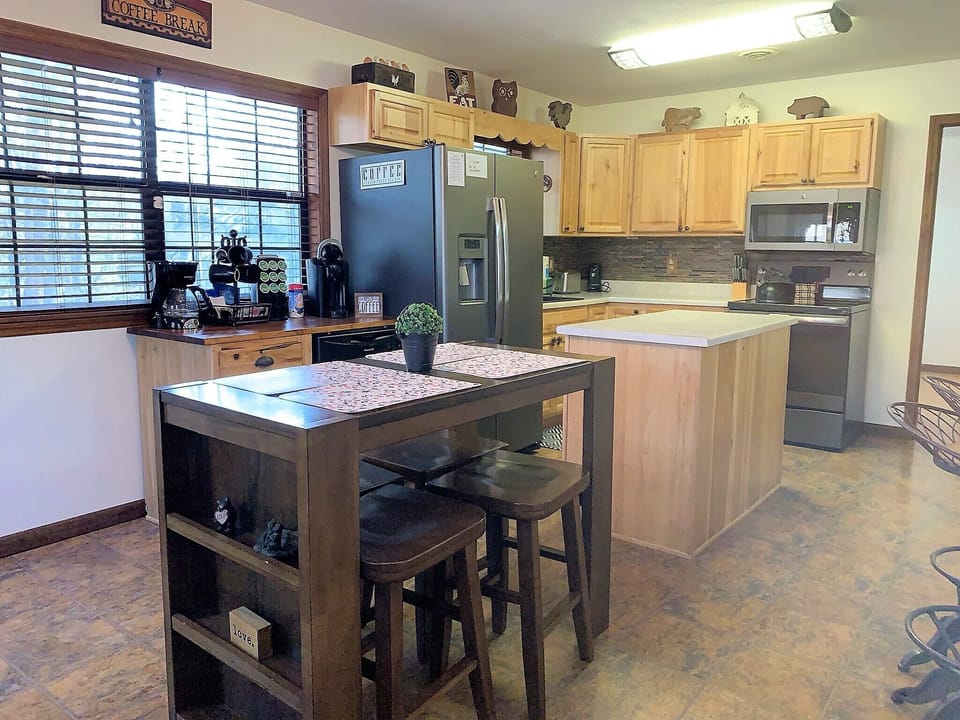 Full kitchen equipped with everything you need.  