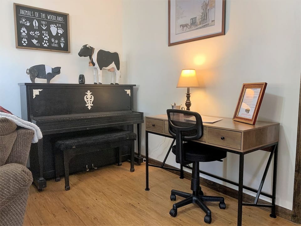 NEW dedicated workspace. Perfect for a laptop, journaling or working remote.