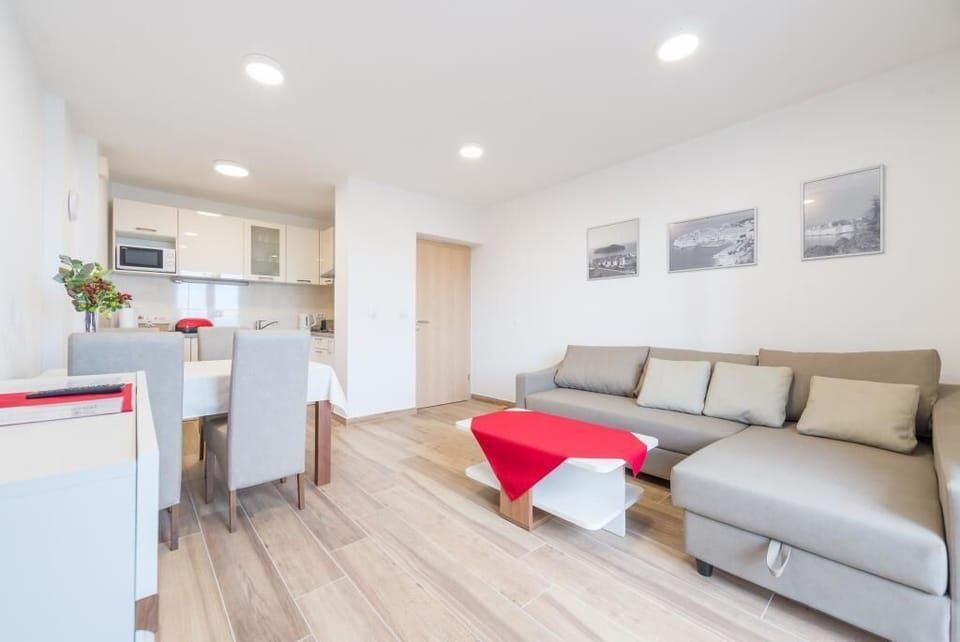 Apartment (One Bedroom Apartment with Balcony an) | Living room | TV