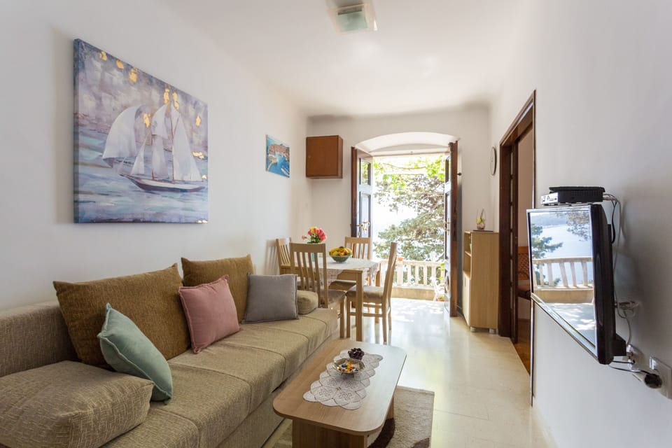 Apartment (Two-Bedroom Apartment with Terrace an) | Living room | TV, DVD player