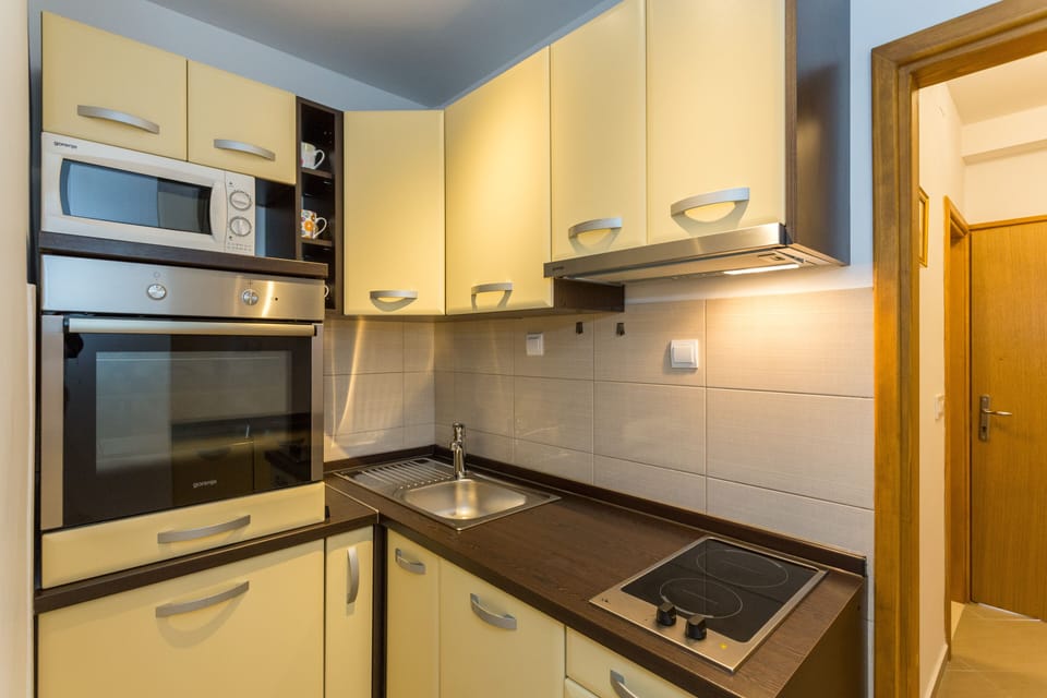 Apartment (Two-Bedroom Apartment with Terrace an) | Private kitchen | Fridge