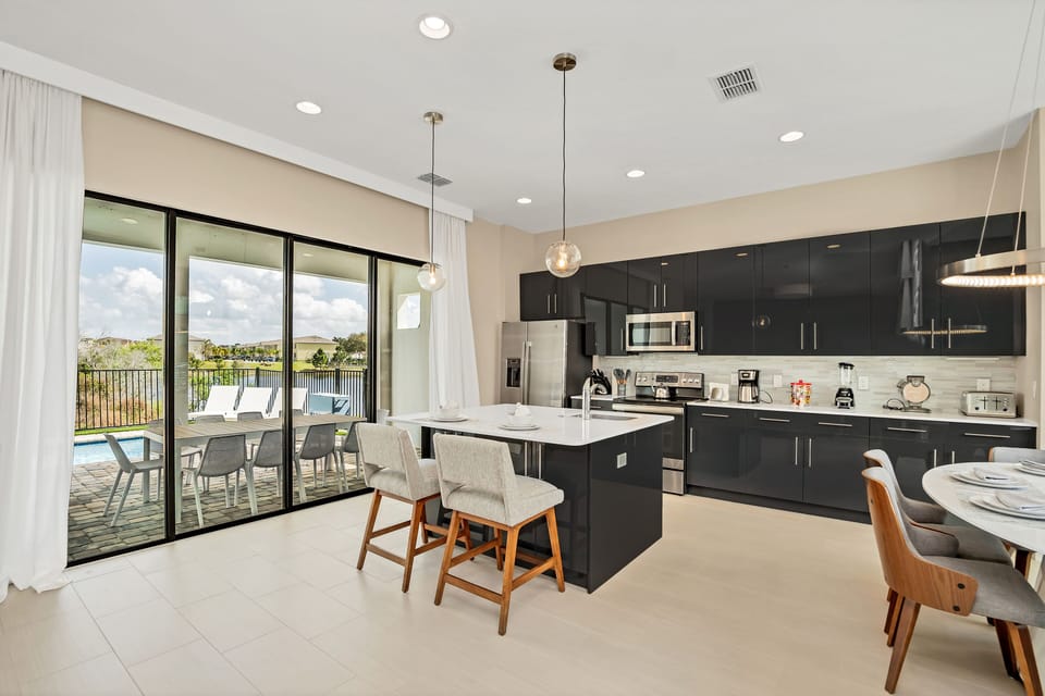 Villa Domani 5 bd Home with Pool (2018) | Private kitchen | Full-size fridge, microwave, oven, stovetop