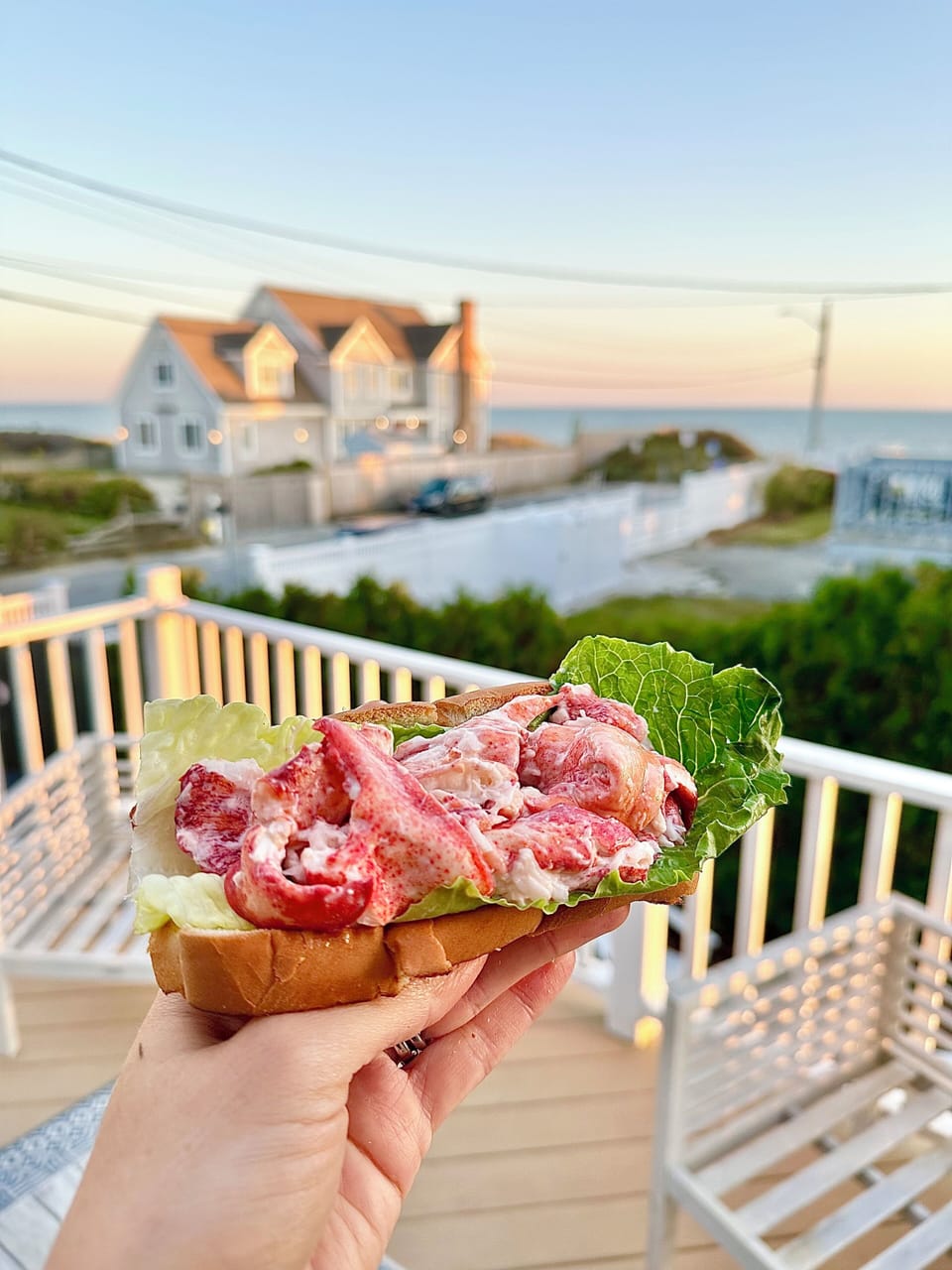 Walk to the Skipper for fresh lobster rolls. Enjoy them off of our back deck