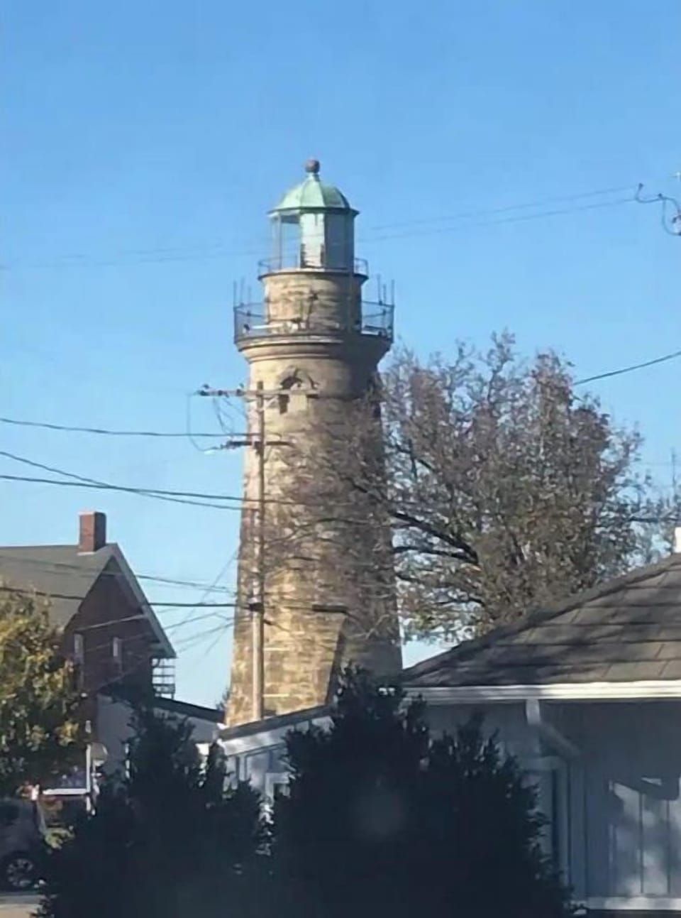 View of lighthouse from suite.
