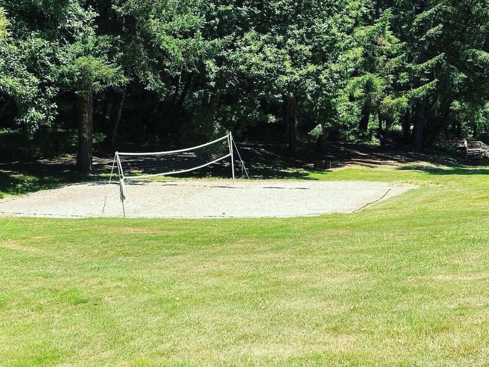 Sand volleyball court