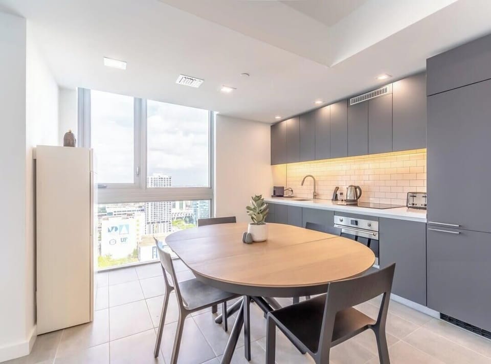 Enjoy easy meals and casual conversation in this dining area.