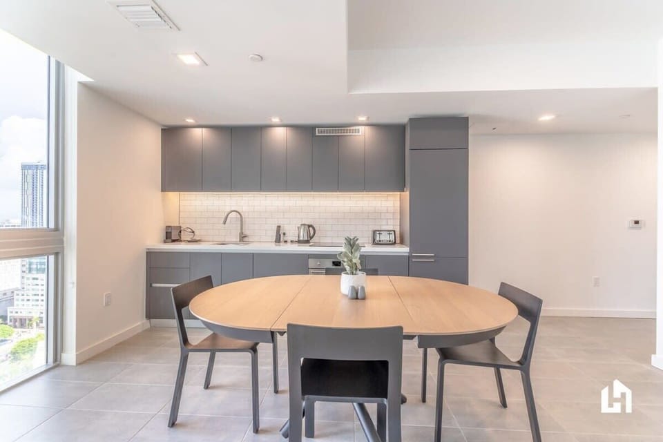 Gather for meals in the open dining area.