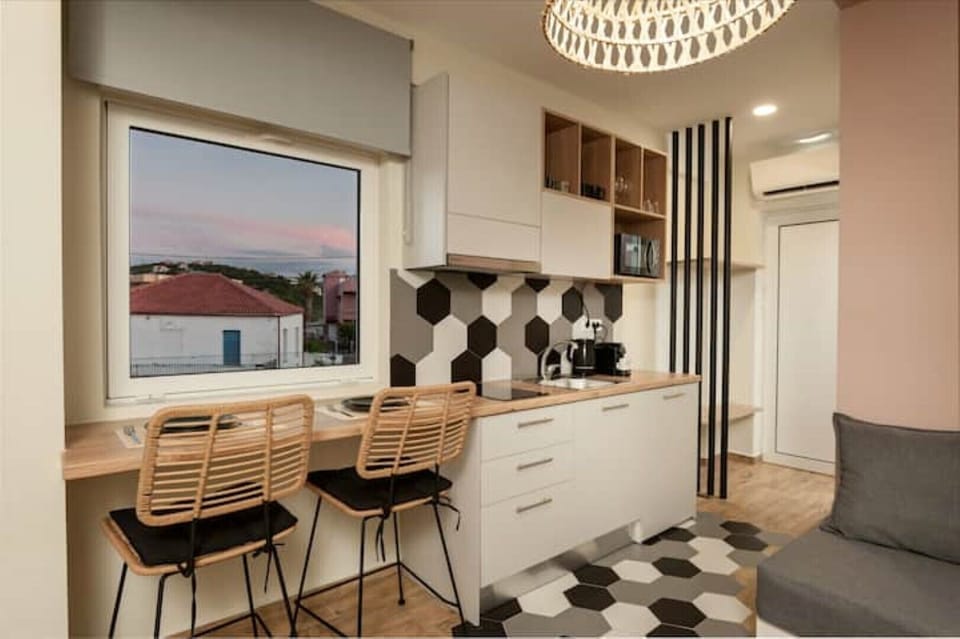 dinning bar and kitchen