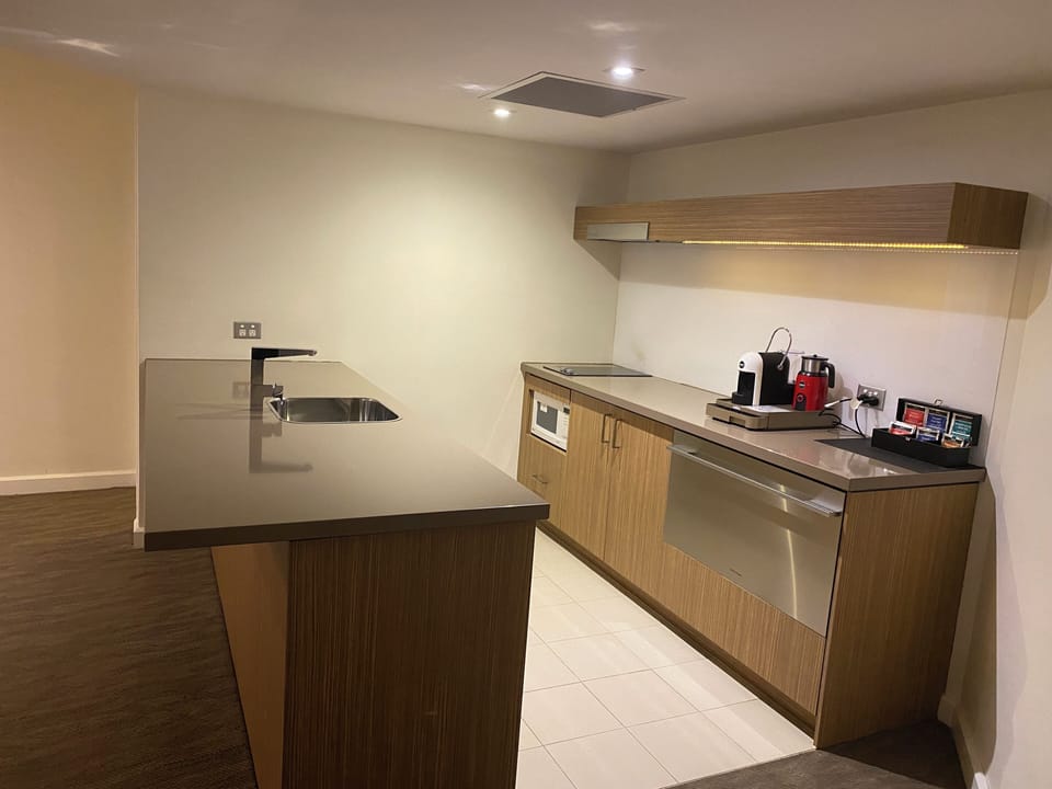 Apartment, 1 Bedroom | Private kitchen | Fridge, coffee/tea maker, electric kettle