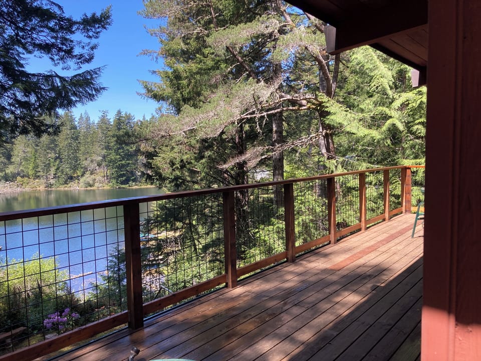 Enjoy lake view from upstairs deck 