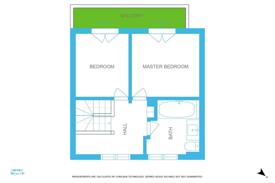 Chalet le Tremplin first floor plan