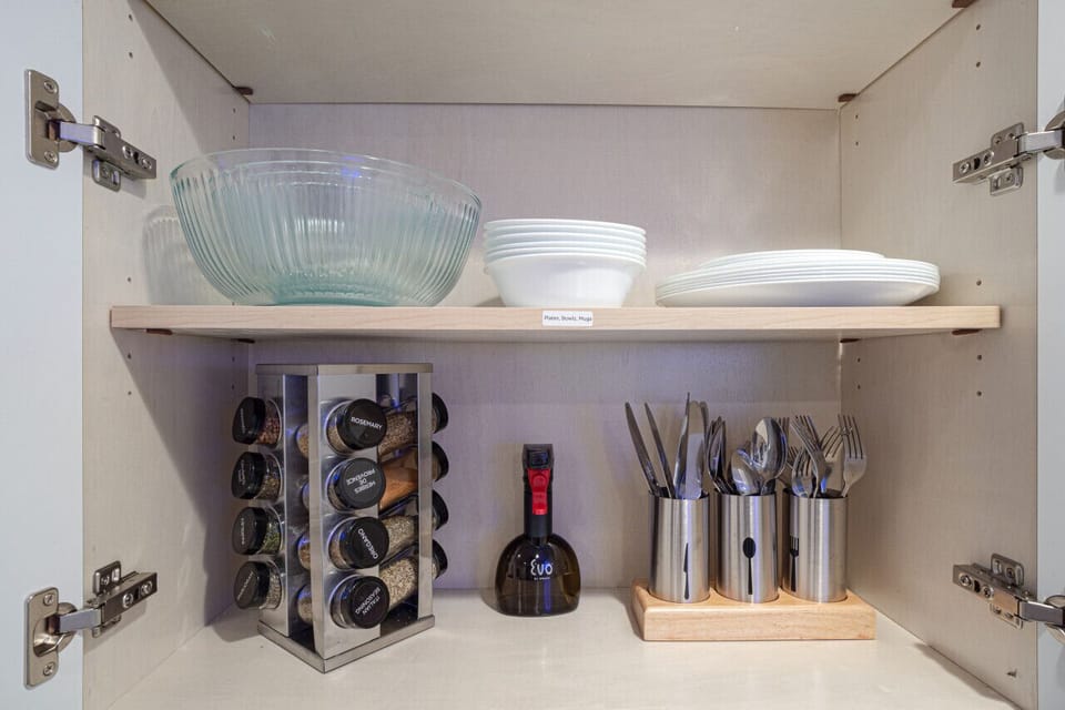 Fully stocked unit | Cooking ware, Coffee, Tea, etc.