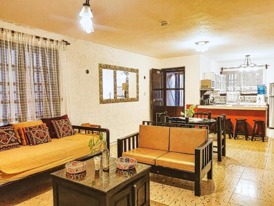Apartment, 4 Bedrooms, Balcony, Garden View | Living area