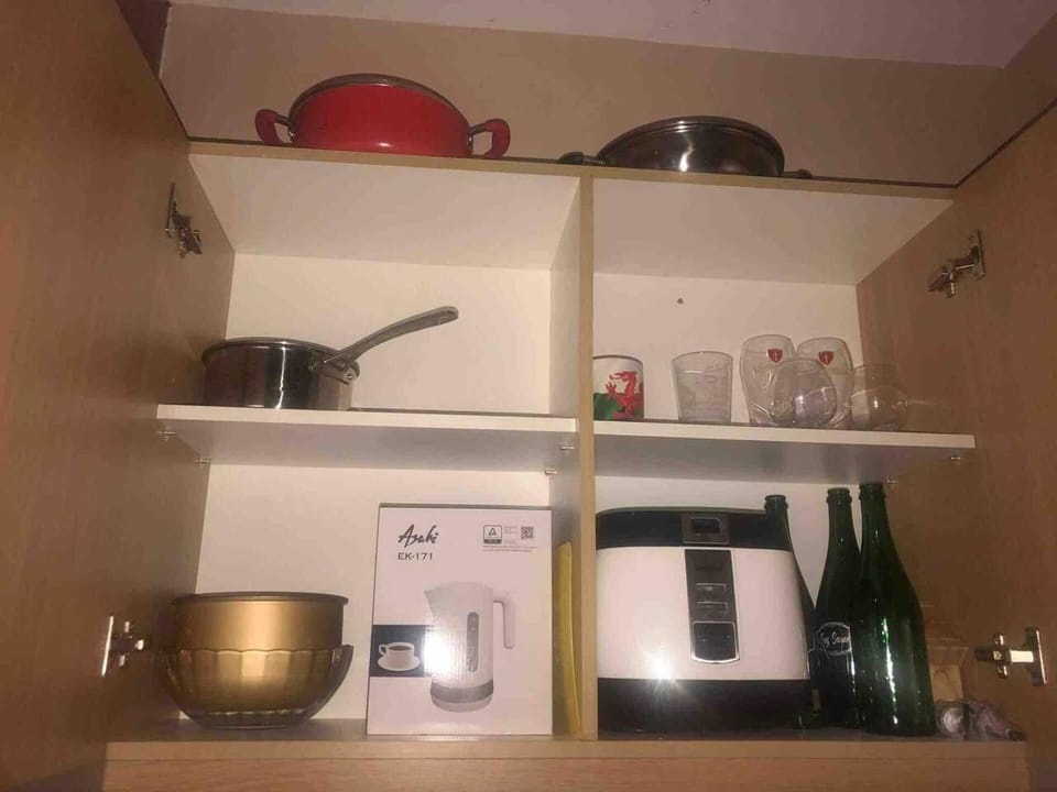 Apartment | Private kitchen | Fridge, microwave, stovetop, electric kettle