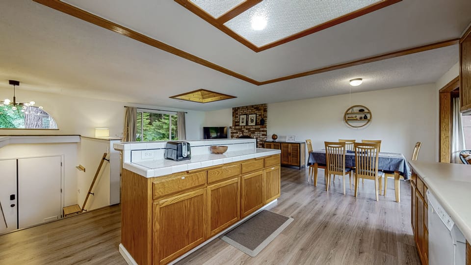 Upstairs kitchen island