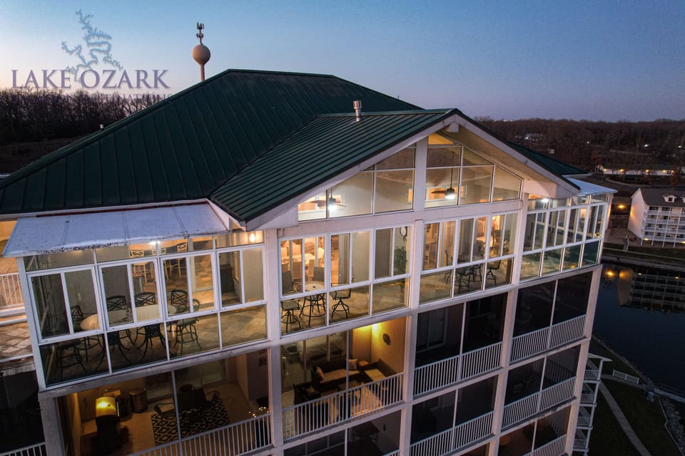 The three-seasons areas of the deck