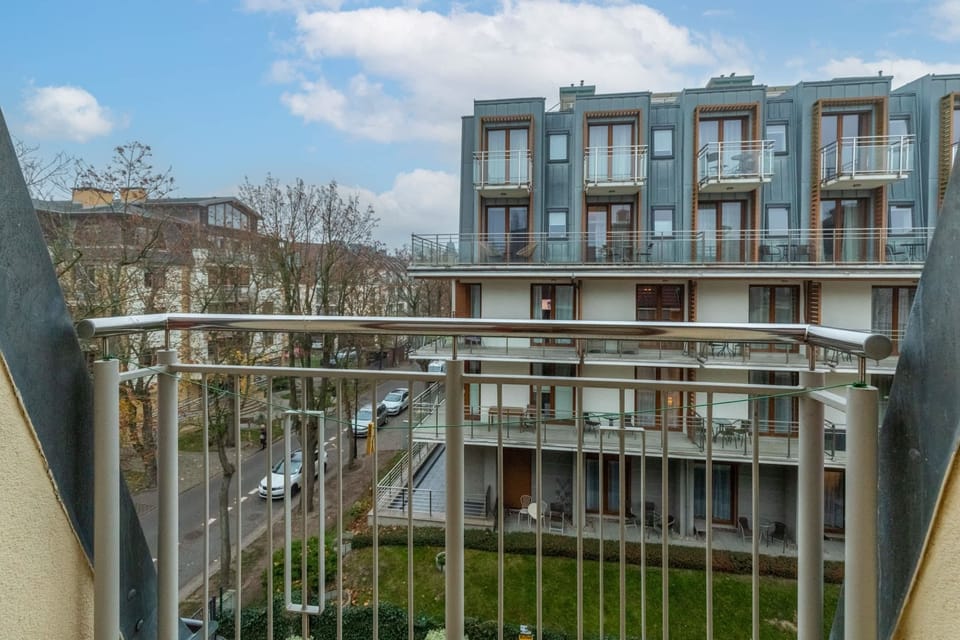 View from the apartment of the surrounding area. 