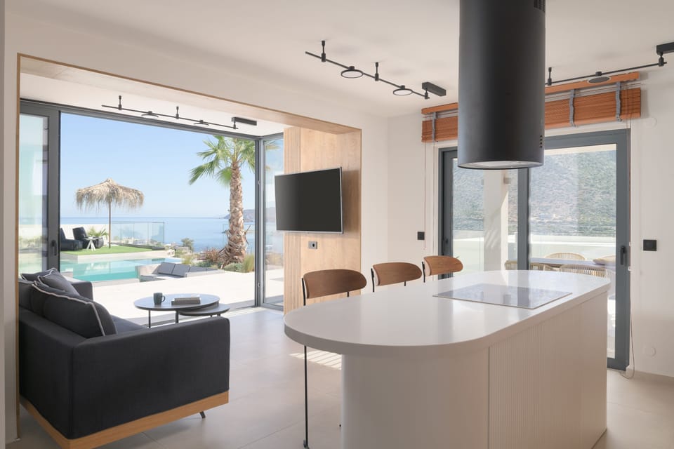 Living room settings for gatherings featuring a smart TV.