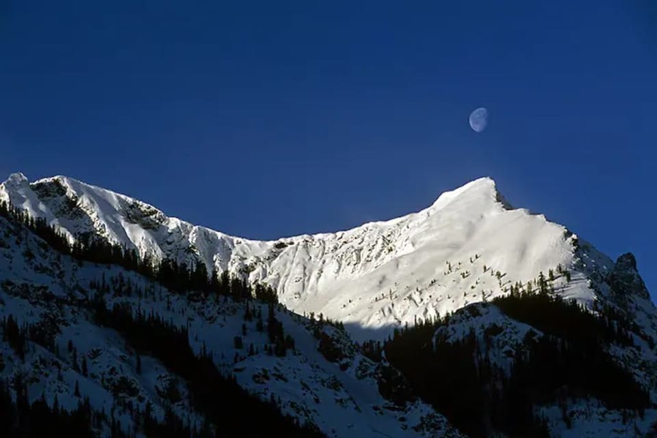 View of Mt. Republic in Cooke City in the winter. 