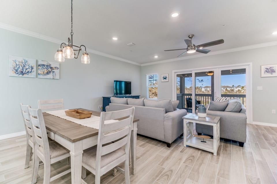 Lost Key Anchors Away Dining Room and Living Room