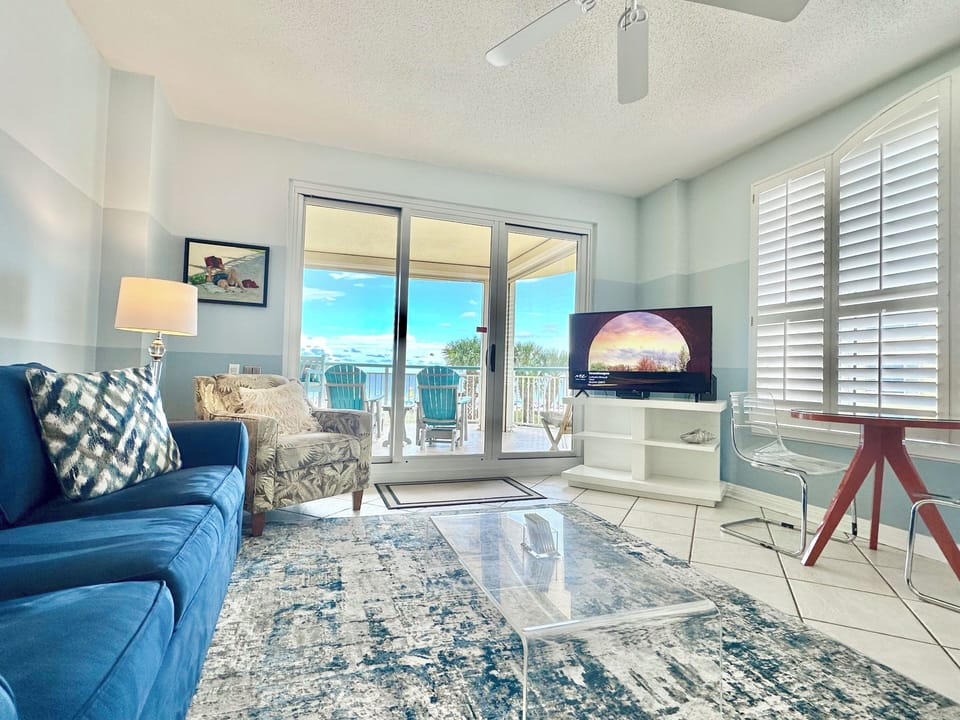 Beach Colony Tower 2D Living Room & Balcony