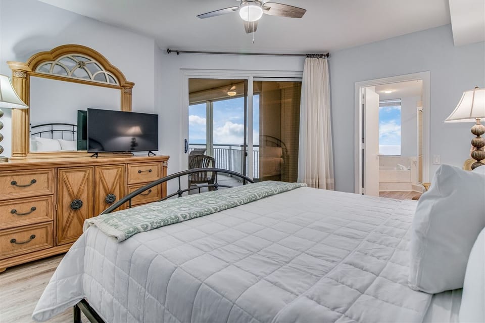 Beach Colony West 14B Master Bedroom with Balcony