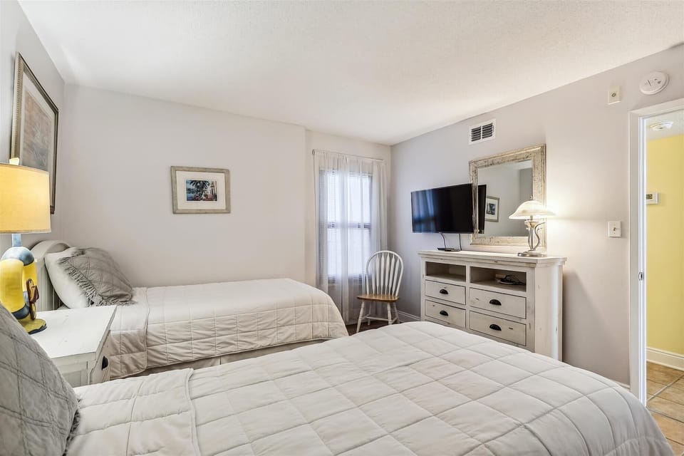 Ocean Breeze East 402 Guest Bedroom #2 TV and Dresser