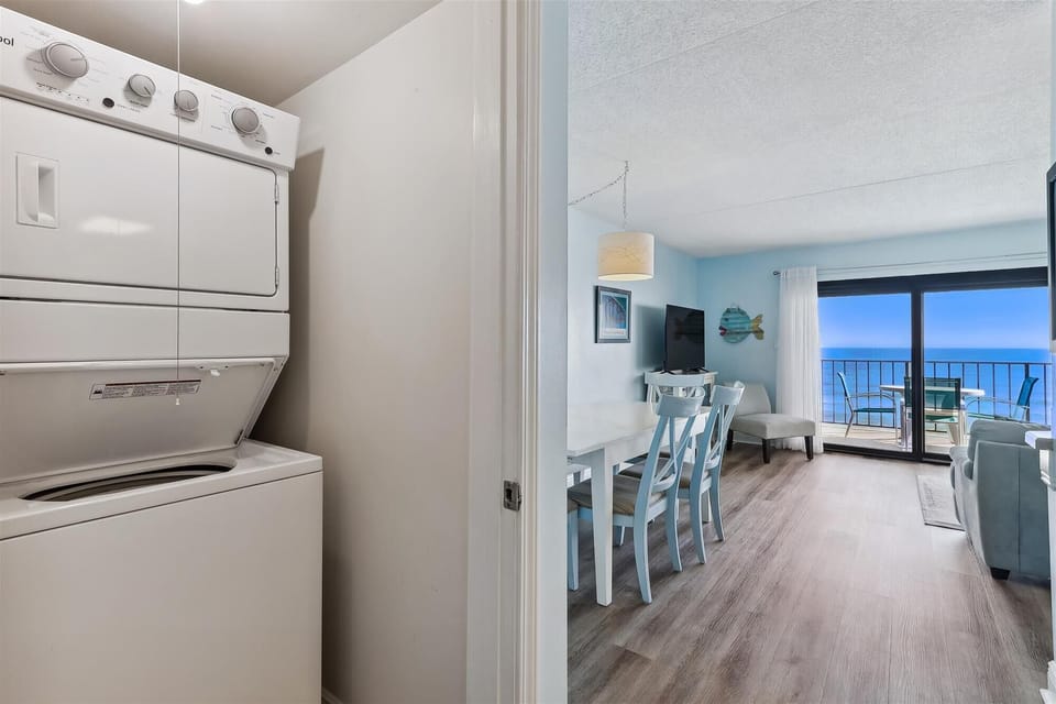 Ocean Breeze West 406 Laundry in Unit