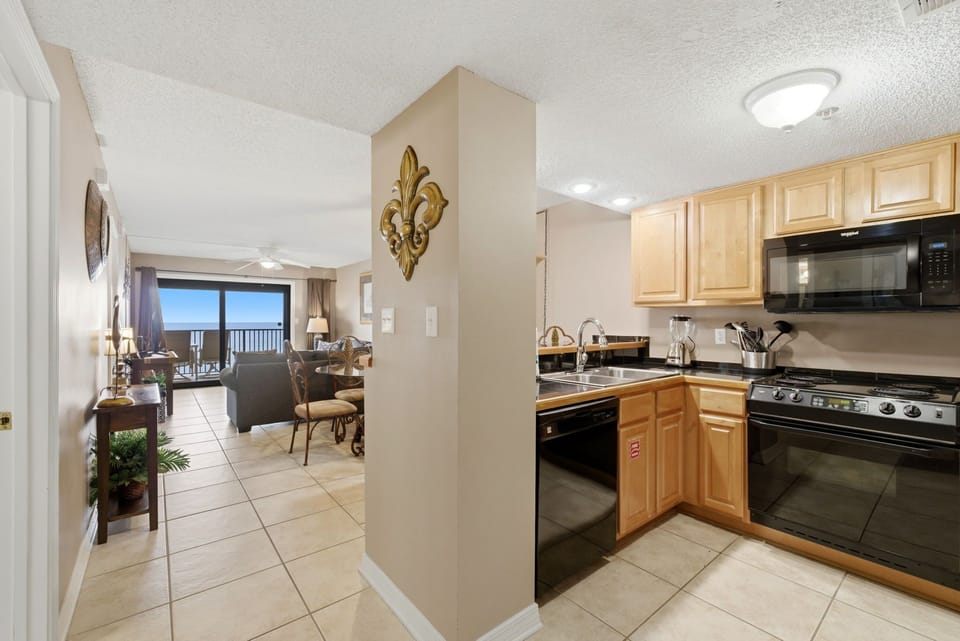 Ocean Breeze West 804- Kitchen to Dining Room