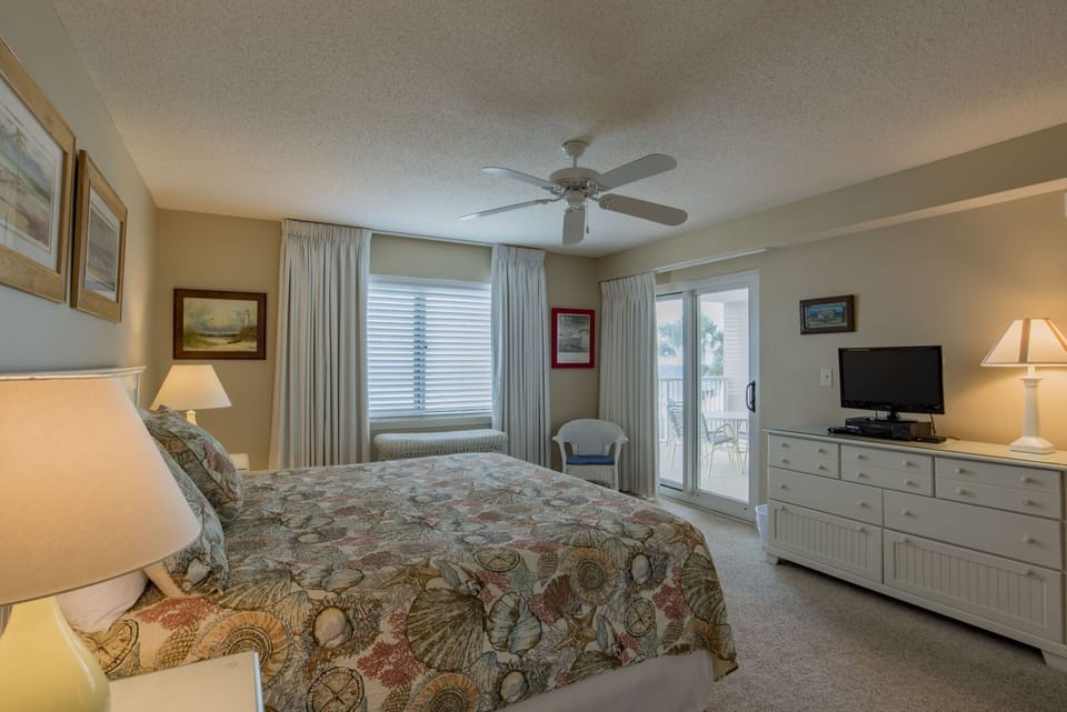Sandy Key 235 Guest Bedroom  #1 with Balcony
