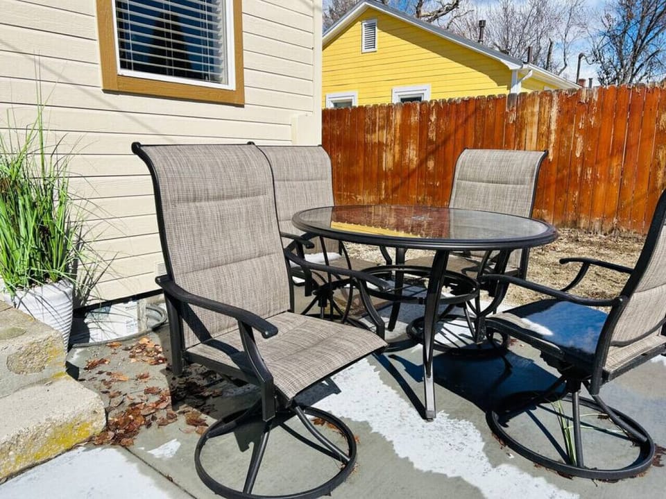 Relax out back on the patio