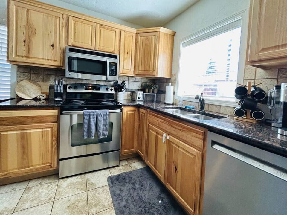 All stainless steel appliances