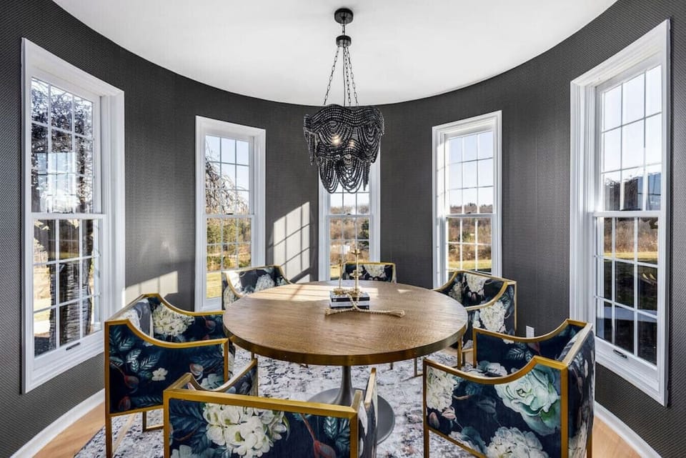 [Living Room] Second dining table/Poker table with seating for 6