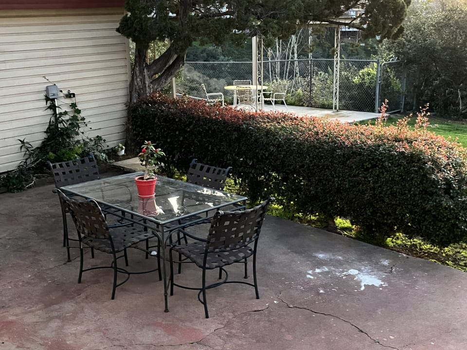 Backyard Patio. 