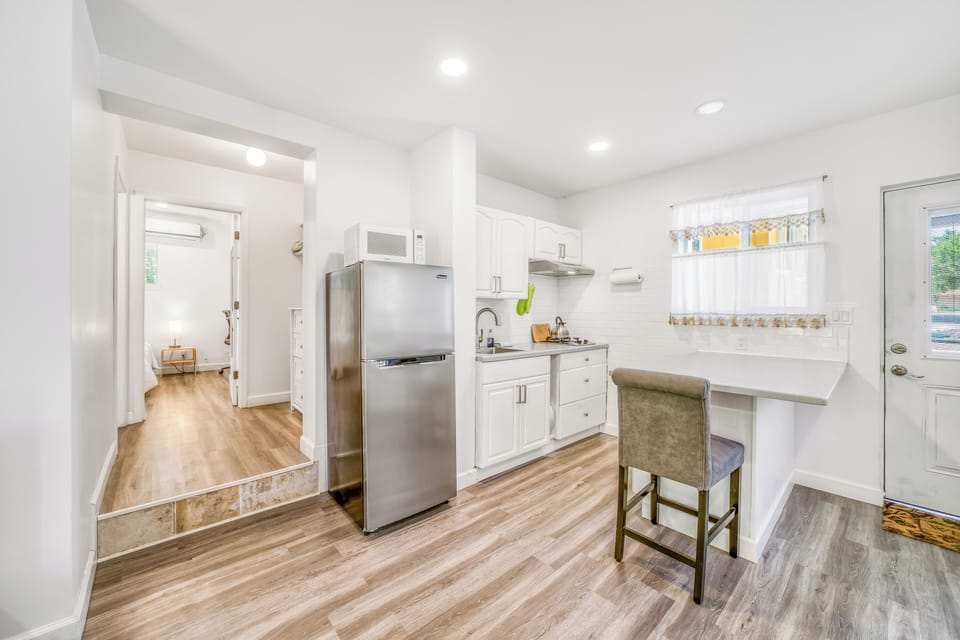 Step up to master suite.