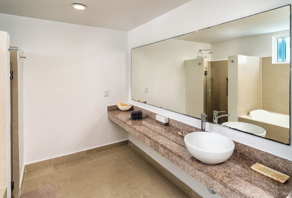 Primary bath vanity and sink, plenty of room....