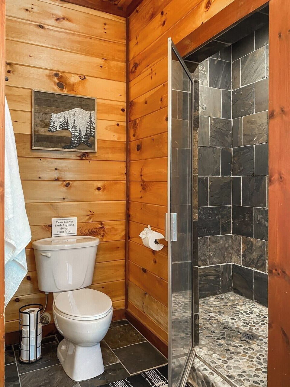 And there's also a beautiful en suite bathroom…
